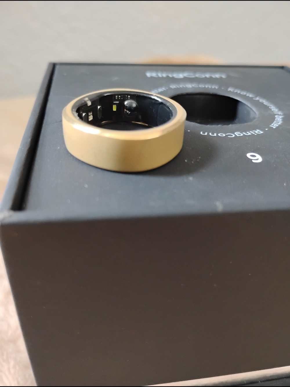 Ringconn 1 Smart Health Ring in Gold - Activity & Sleep Tracker